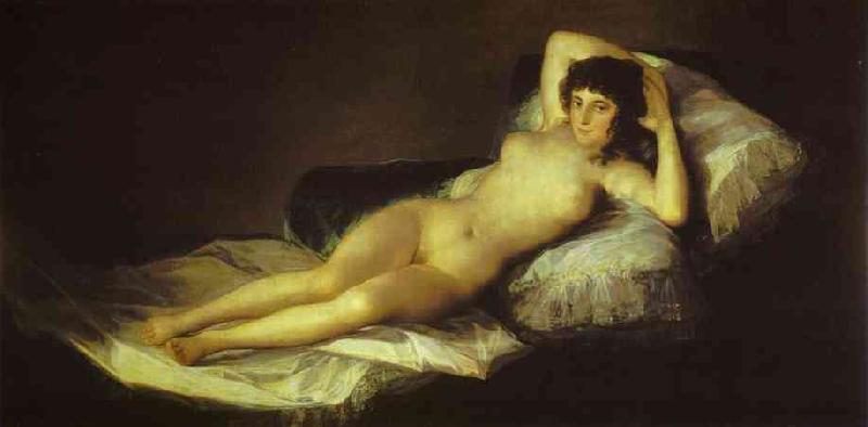 Francisco Jose de Goya The Nude Maja oil painting image